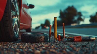 Comment g&eacute;rer un pneu crev&eacute; en route ? Mesures de s&eacute;curit&eacute; et conseils