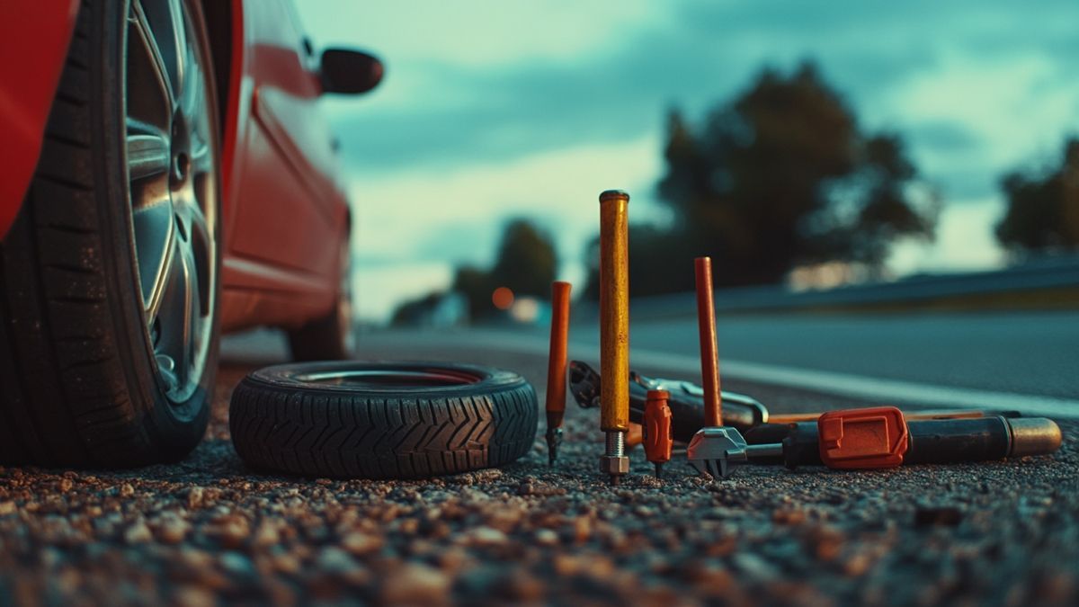 Comment g&eacute;rer un pneu crev&eacute; en route ? Mesures de s&eacute;curit&eacute; et conseils